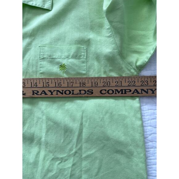 Vintage Lilly Pulitzer Linen Blend Green Blouse - Size Medium - Picture 7 of 8